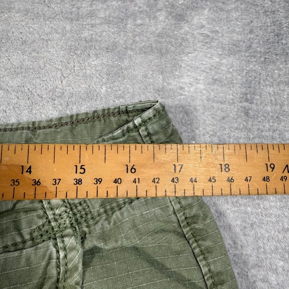 American Eagle Shorts Mens 34 Olive Green Cargo Longboard Ripstop Utility Hiking - Picture 12 of 12
